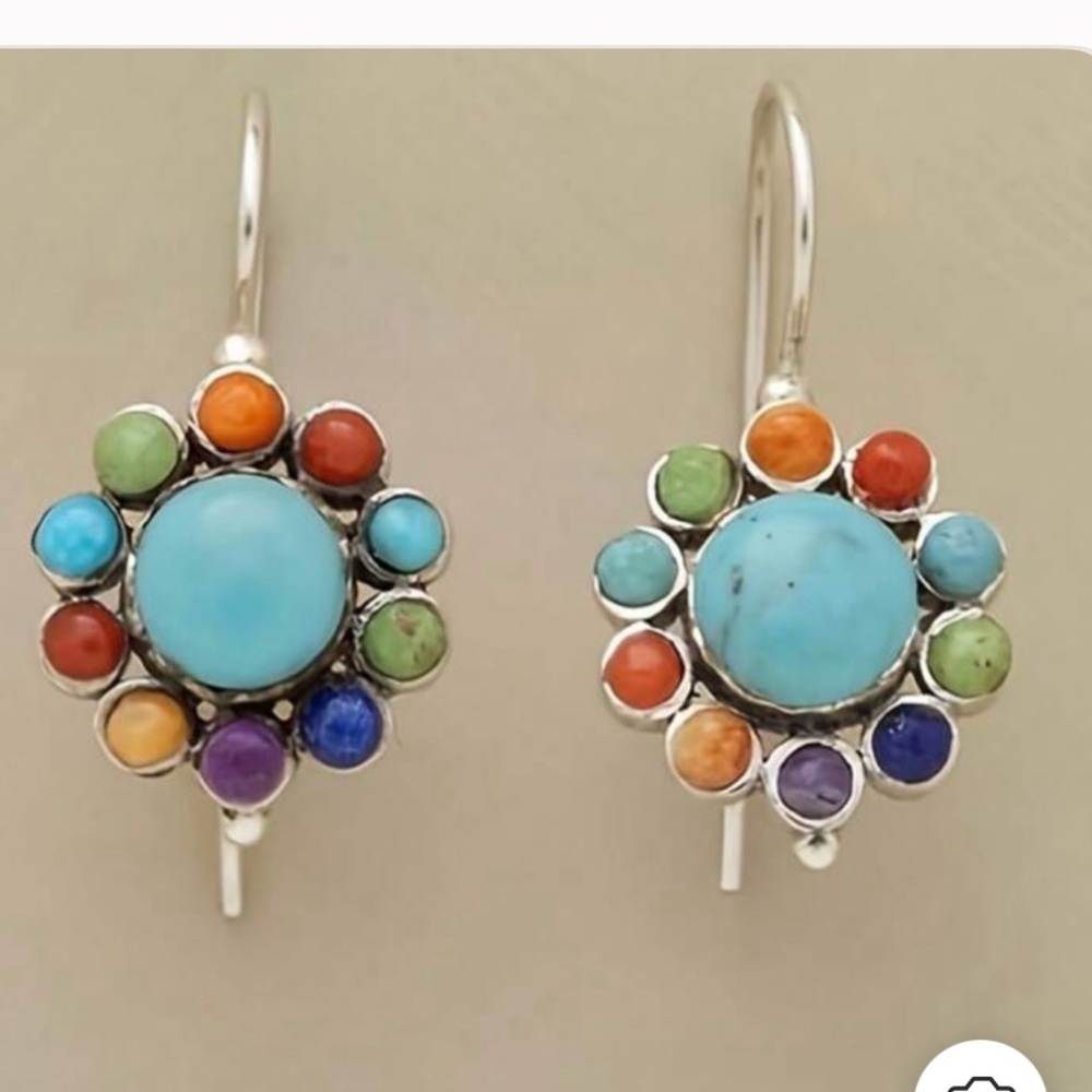 Colorful Beaded Earrings - Picture 5 of 5